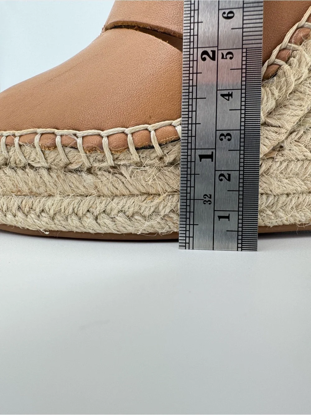 TREASURE & BOND Sannibel Wedge Sandals 7.5 Tan Leather Espadrille Platform